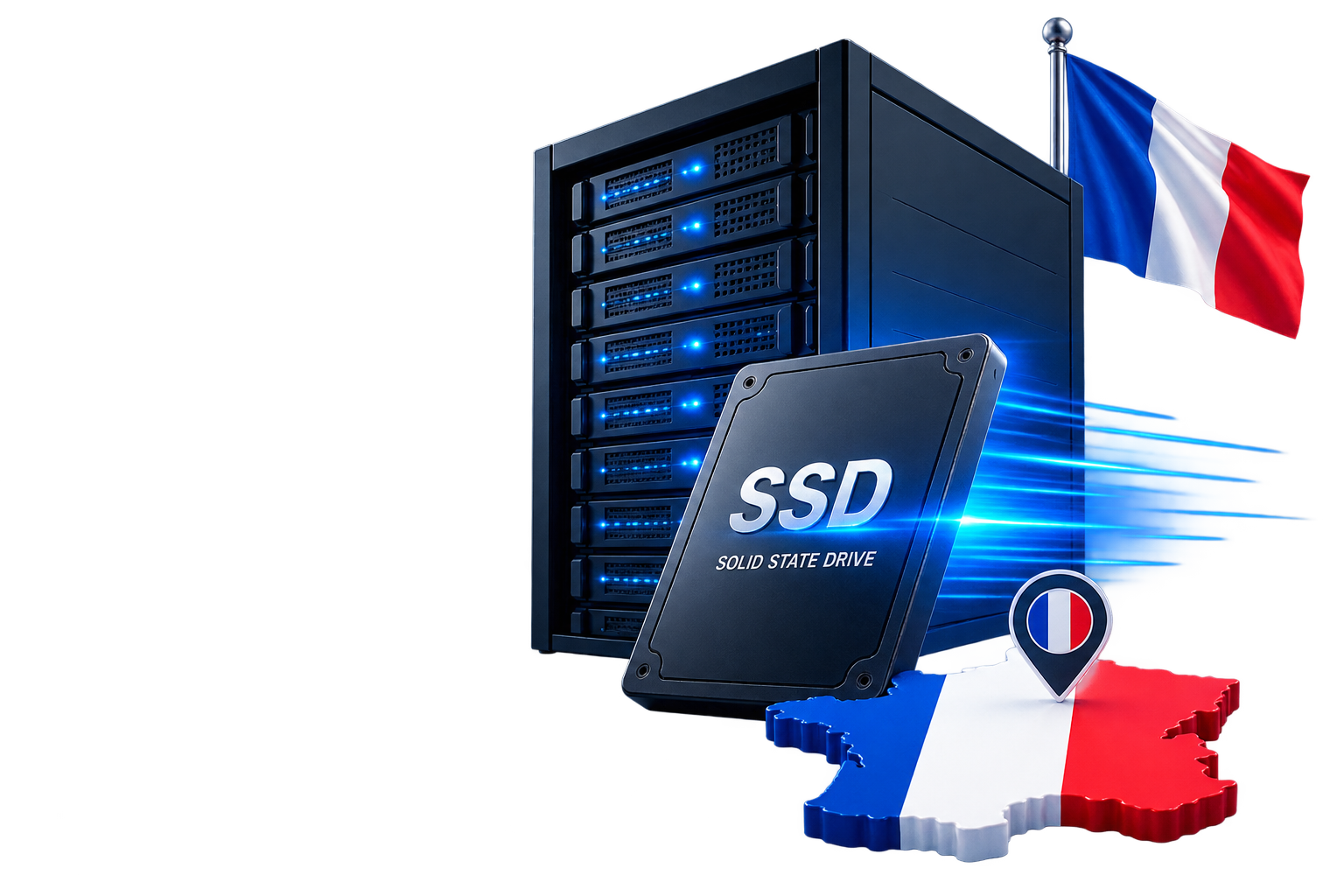 Hébergement web SSD rapide et hébergé en France